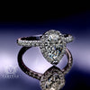 1.60ct Pear Diamond Gold Engagement Ring - 02US93